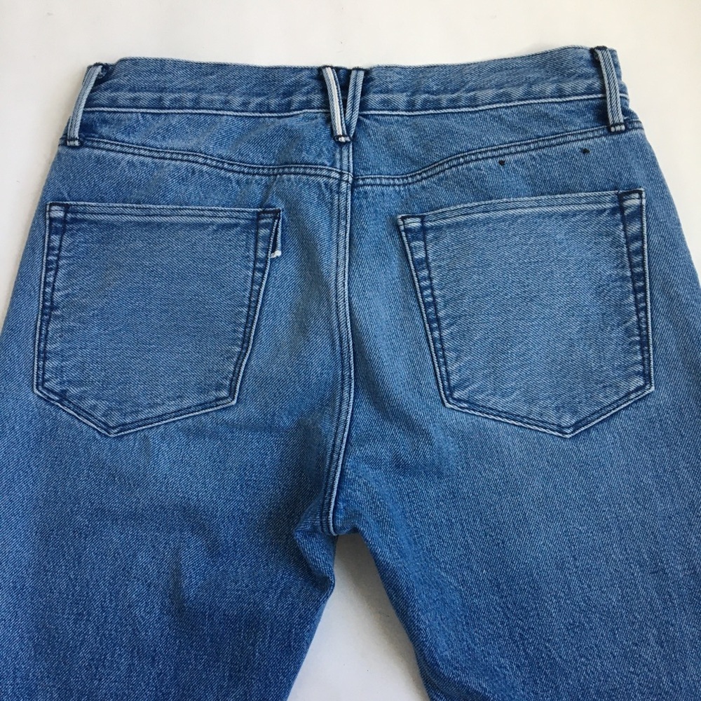 3x1 NYC Fringe Hem Buttonfly Mid rise Crop Jeans 25 - Picture 6 of 17